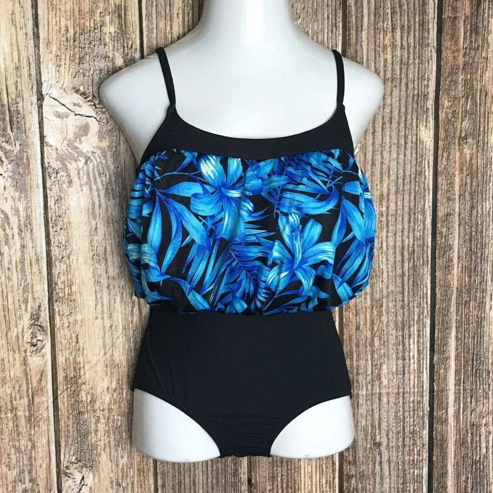 Maxine of Hollywood One-Piece Swimsuit Sz 10
